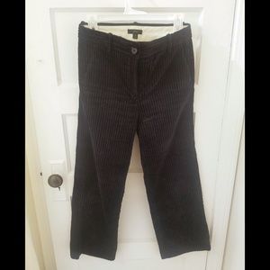 J.Crew - Navy Wide-Leg Corduroy crop pant - Size 4
